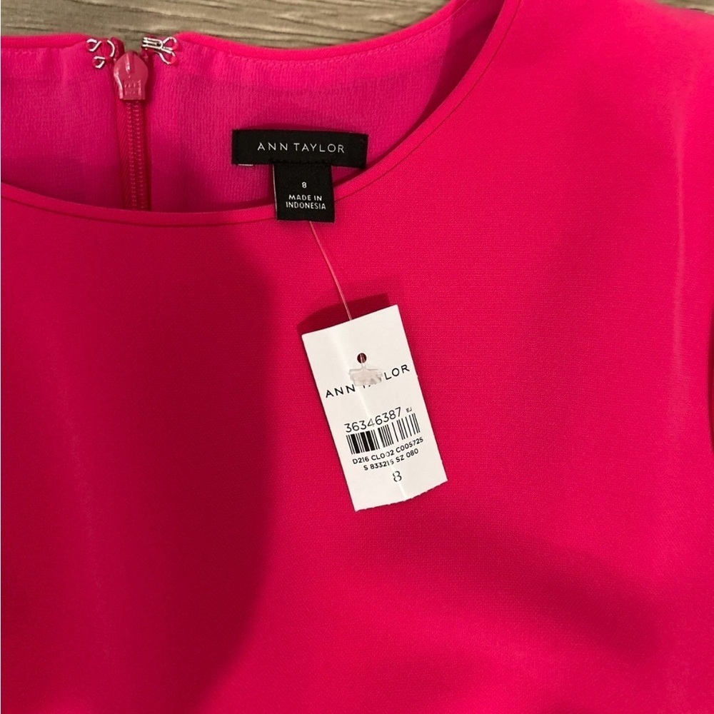 Ann Taylor Vibrant Pink Mini Dress - Picture 2 of 3